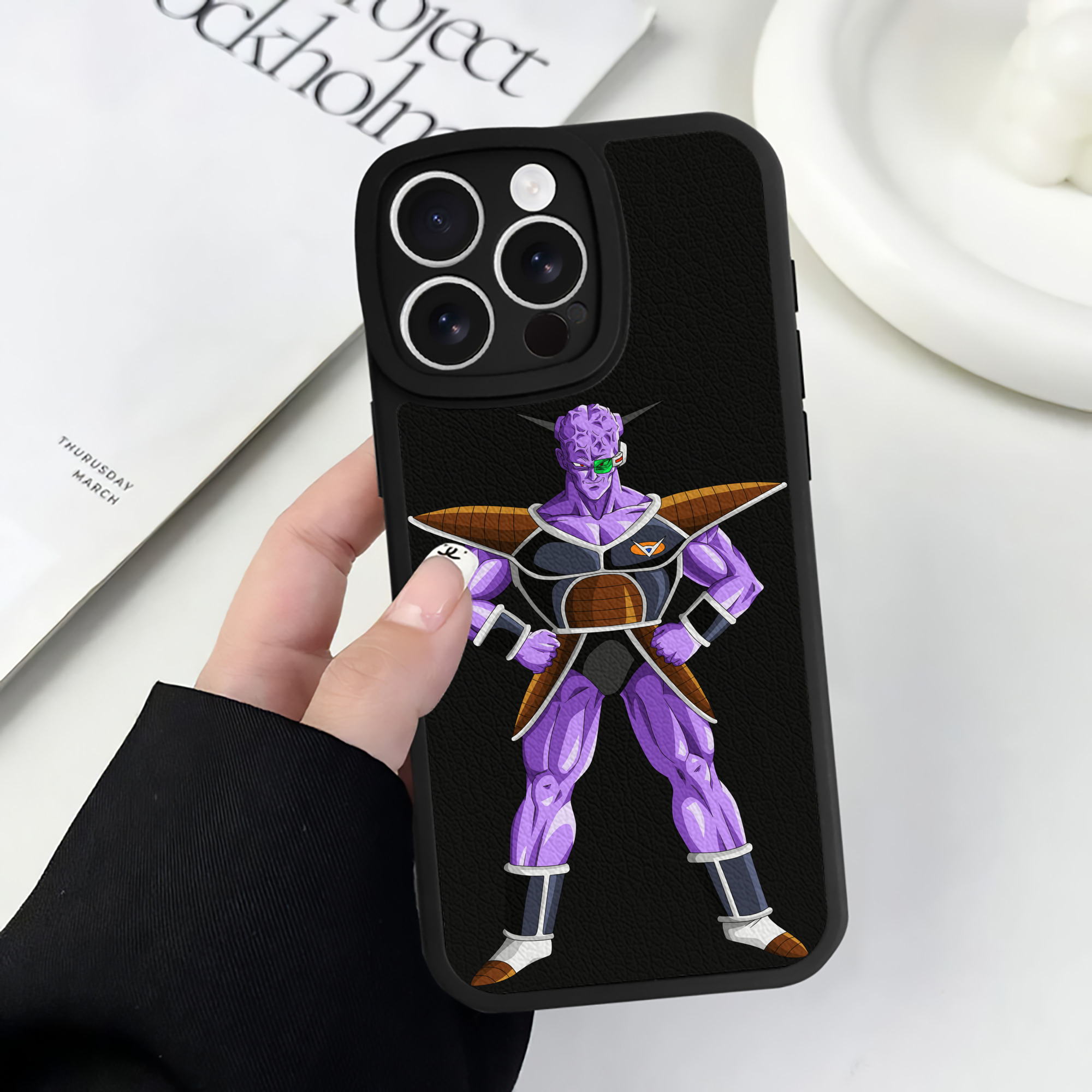 （画像用） ドラゴンボール DRAGON BALL 【iPhone 16シリーズ対応】シリコンスマホケース（レザー調） 材質：シリコン